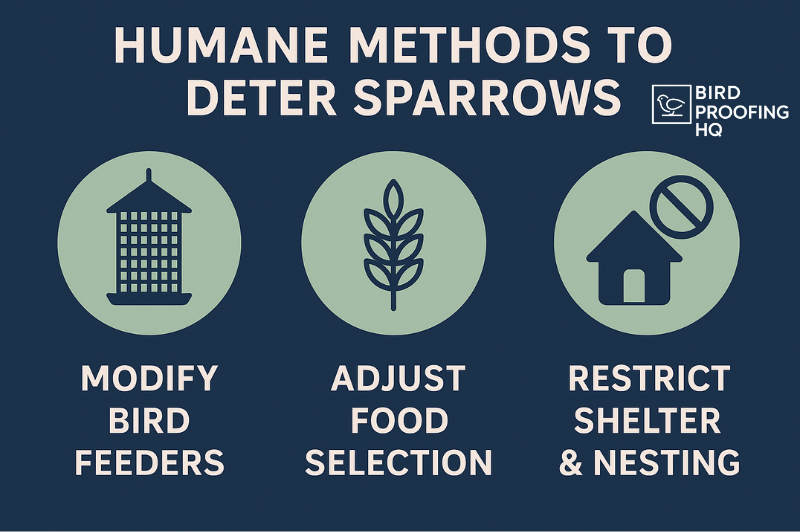 Ways to deter sparrows
