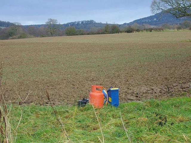 A sonic bird scarer in the field. Audible distress calls work where ultrasonic devices do not.